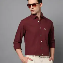 u.s. polo assn. Men'S Solid Cotlin Full Sleeve Shirts-picture-14