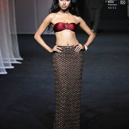 Cheri Bandeau Bikini Top with Front Detail Ring-image-38