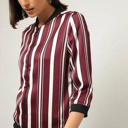 Women Zip-Front Bomber Chiffon Satin Jacket-picture-41