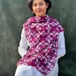 Women Floral Print Scarf with Folded Hem-picture-33