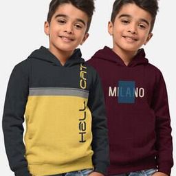 hellcat Pack of 2 Printed Hooded T-Shirts-picture-2