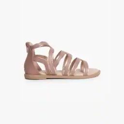 Girls Slip-On Sandals with Zip-Fastening-image-61