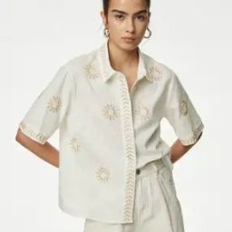 Women Embroidered Regular Fit Shirt-image-53