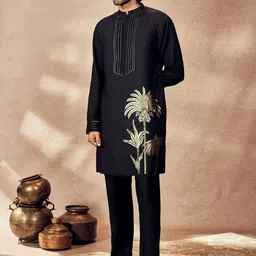 Masaba Floral Printed Regular Kurta with Trousers-picture-18