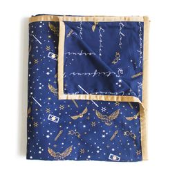 Silverlinen Kids Blue Harry Potter AC Room 110 GSM Pure Cotton Reversible Single Blanket-image-3