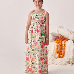 pspeaches Girls Printed Ready to Wear Lehenga & Blouse With Dupatta-picture-17