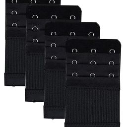 qoxolyz Bra Extender 3 Hooks, Rows Elastic Bra Band Hook Strap Extensions For Women, Pack Of 4 image 1
