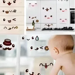 Asian royal Brown & Pink Printed Self Adhesive Wall Sticker-image-37