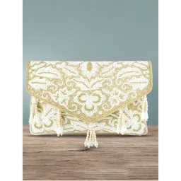 Peora Clutch Purses for Women Wedding Handmade Evening Handbags Party Bridal Clutch -C34CRM-picture-26