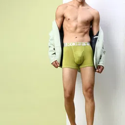 KOFFY Front Open 4 Way Stretch Cotton Lycra Antimicrobial Stretchable Trunk KOF_KI25_LTK image 3