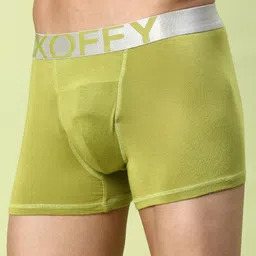 KOFFY Front Open 4 Way Stretch Cotton Lycra Antimicrobial Stretchable Trunk KOF_KI25_LTK image 5