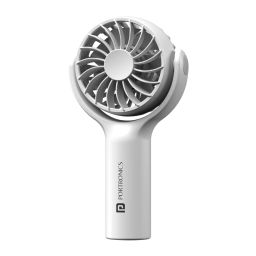 White Toofan Mini rechargeable fan with powerful 7800 RPM airflow, perfect as a compact portable fan for on-the-go personal cooling in hot weather-image-10