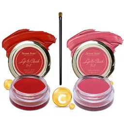 Seven Seas Set of 2 Vitamin C Lips & Cheek Tint 8 g Each - Fire Brick & Mandy-image-10
