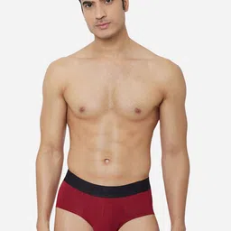 FUAARK Mid-Rise Anti Microbial Basic Brief 1FUSMBr-Classic-Maroon-S-picture-15