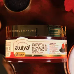 Atulya Hibiscus & Black Seed Hair Mask To Help Repair Dry Hair - 200g-37