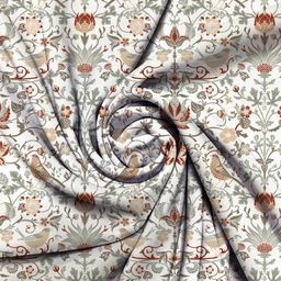 HOUZZCODE White & Multicoloured Ethnic Motifs Black Out Window Curtain image 4