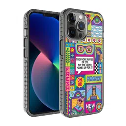 DailyObjects Pink & Green Printed Phone on EMI iPhone 12 Pro Max Phone Case-9