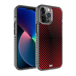 DailyObjects Red Rhombus Stride 2.0 iPhone 12 Pro Max Case Cover-21