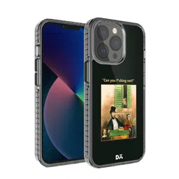 DailyObjects Transparent & Black Printed iPhone 13 Pro Max Back Cover-30
