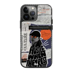 DailyObjects Hustle When They Rest Printed iPhone 13 Pro Max Super Slim Back Case image 2