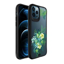DailyObjects Transparent & Yellow Floral Printed iPhone 12 Pro Max Phone Case-6