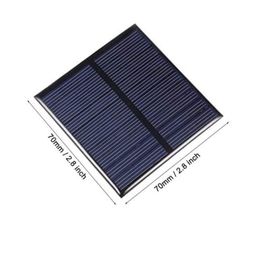 generic SP Electron Square Shape Mini Solar Panel 6V-100 mAh (70 x 70 x 03 mm) for DIY (Pack of 10) image 2
