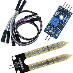 5pcs Soil Moisture Sensor Soil Hygrometer Moisture Detection Water Sensor Module Soil Moisture Sensor YL-69 Sensor and HC-38 Module image 2