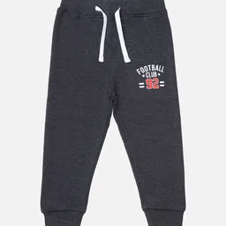 Bodycare Boys Typography Printed Mid-Rise Pure Cotton Joggers-image-92