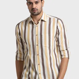ColorPlus Striped Spread Collar Casual Shirt-picture-44