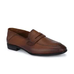 Egoss Men Leather Formal Loafers-image-85