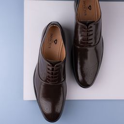 INVICTUS Men Perforated Formal Oxfords-picture-34