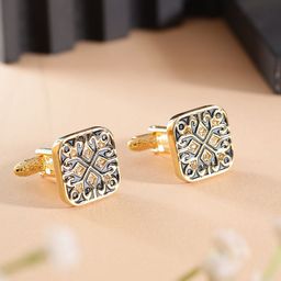 Alvaro Castagnino Textured Square Cufflinks-picture-1