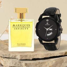 MARKQUES Men Set of Infinity Pour Homme Eau De Parfum With Watch - 100ml-111