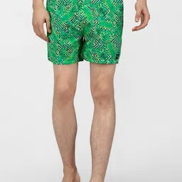 wHAT'S DOwn Men Green & Black Printed Cotton Boxer Shorts-image-71