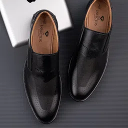 INVICTUS Men Textured Formal Slip-On Shoes-picture-16