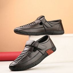 The Roadster Lifestyle Co Men Textured Shoe Style Sandals-image-55