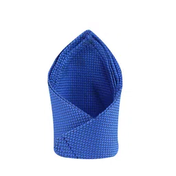 KOVOVE Men Blue Self Design Pocket Square-51