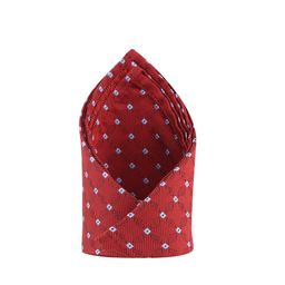 KOVOVE Men Maroon & Blue Woven Design Pocket Square-22