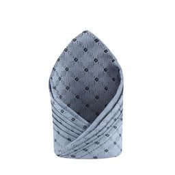 KOVOVE Men Silver-Coloured Self-Design Pocket Square-6