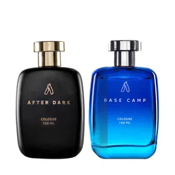 Ustraa Pack Of 2 Black & Blue After Dark & Base Camp Cologne 200 ml-5