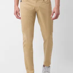 SPYKAR Men Green Tapered Fit Chinos Trousers-picture-47