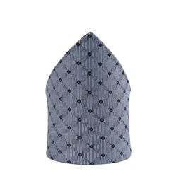kavove KOVOVE Men Silver-Coloured Self-Design Pocket Square image 5