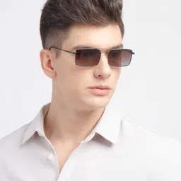 POPPY Men Rectangle Sunglasses with UV Protected Lens image 5