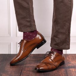 FRANKROMELLO Men Lace-Up Formal Derbys-image-82