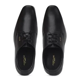 Liberty Men Black Solid Leather Formal Derbys-image-87