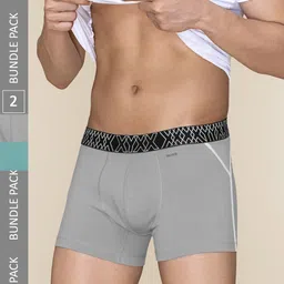 XYXX Men Pack of 2 Super Combed Cotton Sprint Trunks XYTRNK2PCKN608-image-98