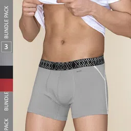 XYXX Men Pack of 3 Super Combed Cotton Sprint Trunks  XYTRNK3PCKN874-image-87