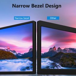 Riitek 14” Full HD IPS 1080P Portable Monitor Screen Extender with USB A, Type-C, HDMI Cable, Carry Bag for 14”-17” Laptop, Mac, Switch, Xbox One, PS5 (Screen Size - 14 Inch, Grey) image 4