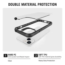 DailyObjects Transparent & Red Space Cadet iPhone 13 Mini Mobile Accessories image 5