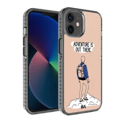 DailyObjects Pink & Black Adventure Out Printed iPhone 12 Mini Phone Case-2